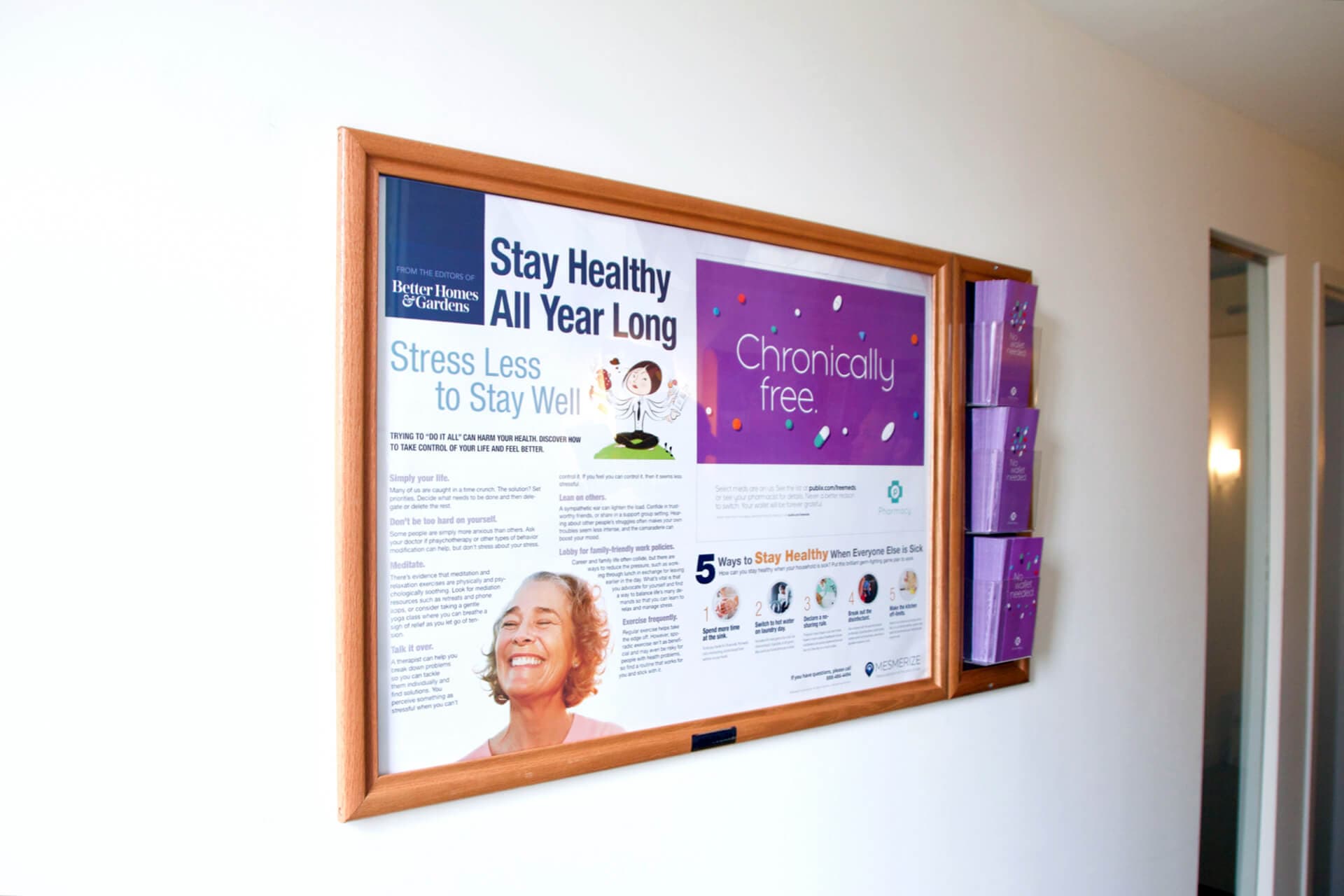 wallboard advertising in doctors office waiting rooms